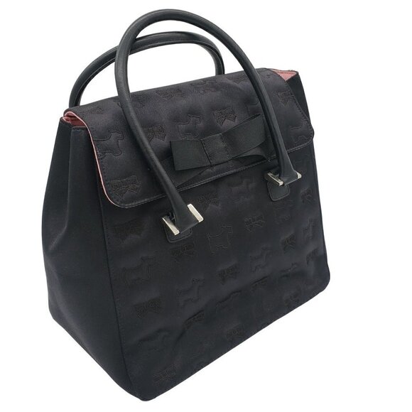 MY Flat in London Brighton Pink Scottie Dog Bow Hand Bag Purse Pocketbook Medium - Picture 1 of 7